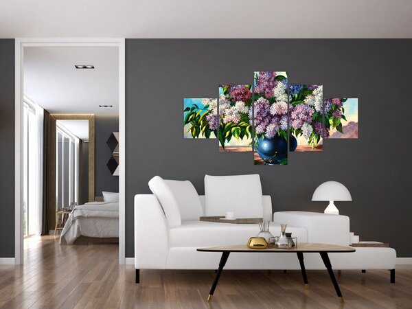 Obraz - Kytice šeříků (125x70 cm)