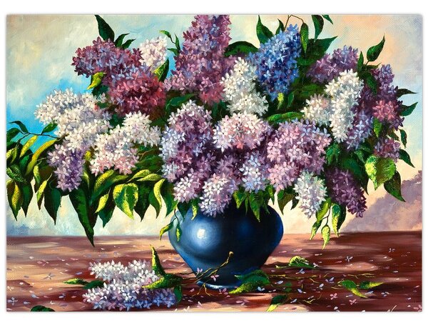 Obraz - Kytice šeříků (70x50 cm)