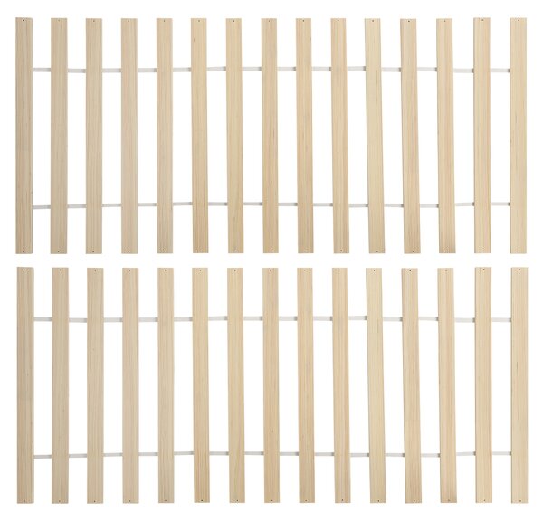 Postel se 4 zásuvkami OLENDON Borovicové dřevo Bílá 180 x 200 cm