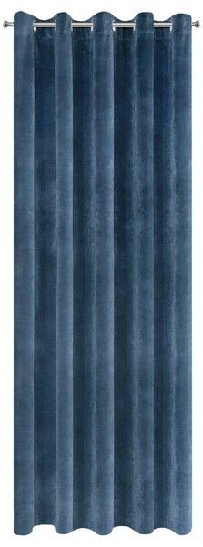 ZATEMŇOVACÍ ZÁVĚS NA KROUŽCÍCH VILLA 140X250 CM NÁMOŘNICKÁ MODRÁ