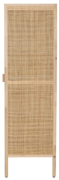 Dřevěná skříň Bloomingville Marikka 150 x 85 cm s ratanovým výpletem