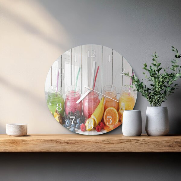 Skleněné hodiny na stěnu Smoothie zsob-fi30-00090977