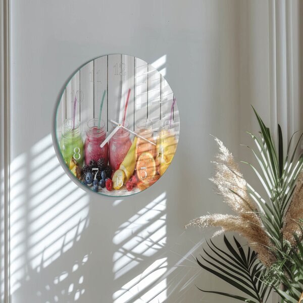 Skleněné hodiny na stěnu Smoothie zsob-fi30-00090977