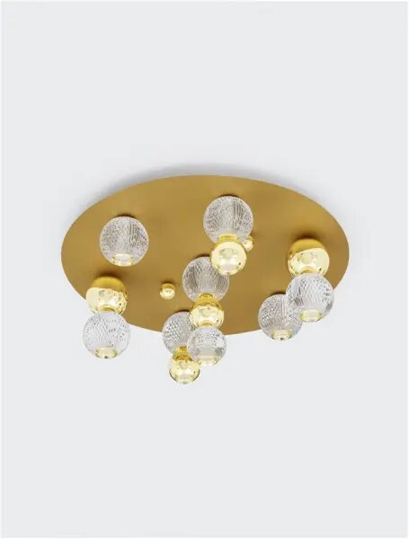 Stropní svítidlo LED se stmíváním Brille 66 zlaté – Zlatá
