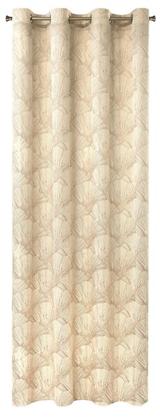 ZATEMŇOVACÍ ZÁVĚS NA KROUŽCÍCH PIERRE CARDIN GOYA 140X250 CM KRÉMOVÁ
