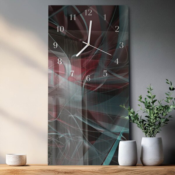 Skleněné hodiny vertikální Vzor zsppb-30x60-00086392