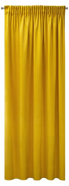 ZATEMŇOVACÍ ZÁVĚS NA PÁSCE PIERRE CARDIN SIBEL 140X270 CM HOŘČICOVÁ