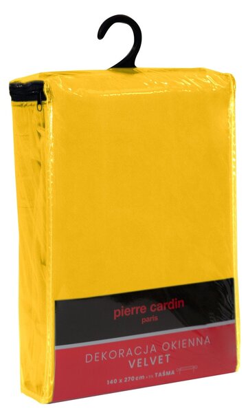 ZATEMŇOVACÍ ZÁVĚS NA PÁSCE PIERRE CARDIN SIBEL 140X270 CM HOŘČICOVÁ