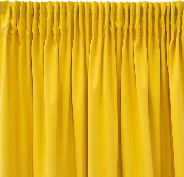ZATEMŇOVACÍ ZÁVĚS NA PÁSCE PIERRE CARDIN SIBEL 140X270 CM HOŘČICOVÁ