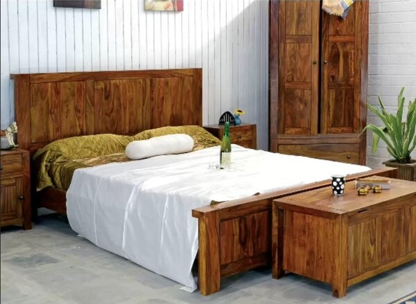 Furniture-nabytek - Masivní postel 200x200 - Nirmal