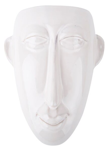 Šedý nástěnný květináč PT LIVING Mask, 17,5 x 22,4 cm