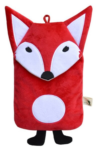 Termofor Hugo Frosch Eco Comfort - liška, 0,8 l, červená