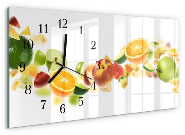 Skleněné hodiny horizontální Ovocná směs zsppc-60x30-00295305