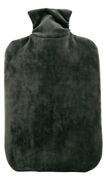 Termofor Hugo Frosch Eco Classic Comfort v sametovém obalu, 2 l, šedá