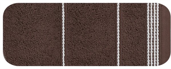 FROTÉ RUČNÍK MIRA4 50X90 CM HNĚDÁ