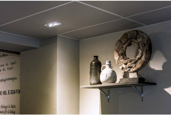 BIG WHITE SLV KADUX 2, vestavné svítidlo, dvě žárovky, QPAR51, obdélníkové, bílé matné, max. 100 W, vč. upínacích pružin 115521