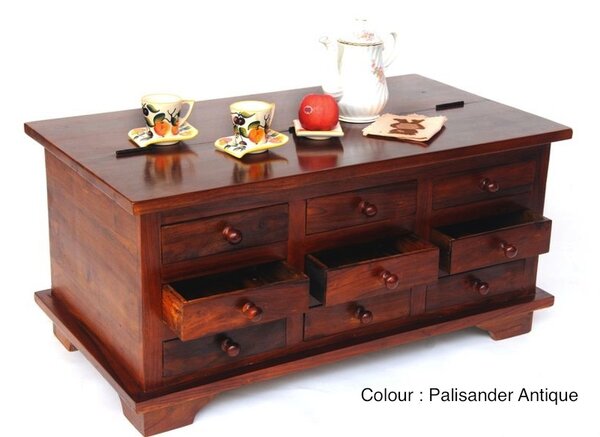 Furniture-nabytek - Masivní truhlice s 9 zásuvkami - Aiswarya