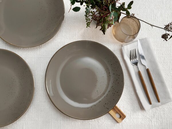 SADA MĚLKÝCH TALÍŘŮ, keramika, 27 cm Creatable - Online Only nádobí, Online Only