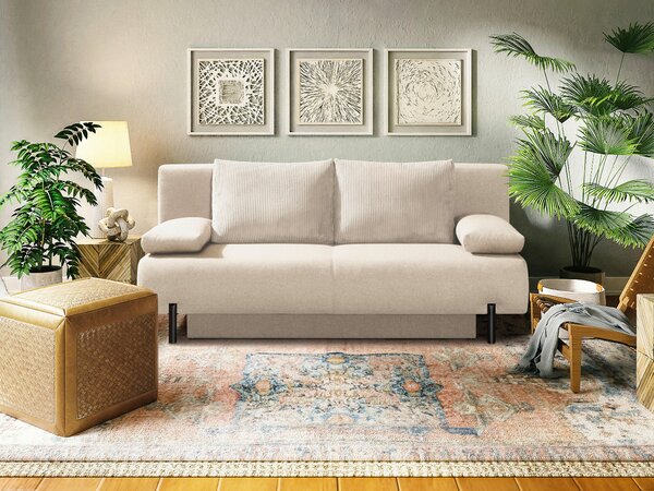 ROZKLÁDACÍ POHOVKA, textil, přírodní barvy Livetastic - Rozkládací pohovky, Online Only