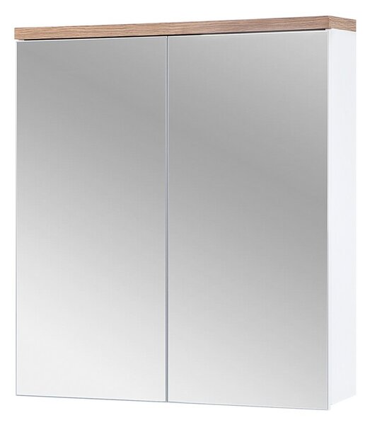 Koupelnová sestava BALI White Bali: skříňka se zrcadlem 60 - 840 (70 x 60 x 20 cm)