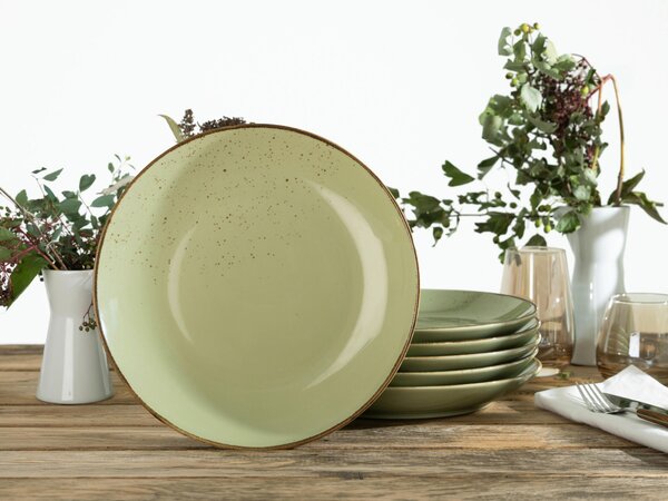 SADA MĚLKÝCH TALÍŘŮ, keramika, 27 cm Creatable - Online Only nádobí, Online Only