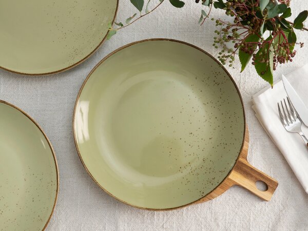 SADA MĚLKÝCH TALÍŘŮ, keramika, 27 cm Creatable - Online Only nádobí, Online Only