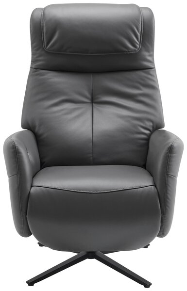 MASÁŽNÍ KŘESLO, kov, textil, kůže, černá, tmavě šedá Xora - Masážní křesla