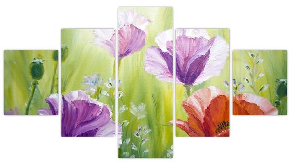 Obraz - Vlčí máky (125x70 cm)