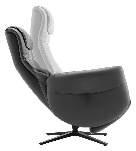 MASÁŽNÍ KŘESLO, kov, textil, kůže, černá, tmavě šedá Xora - Masážní křesla