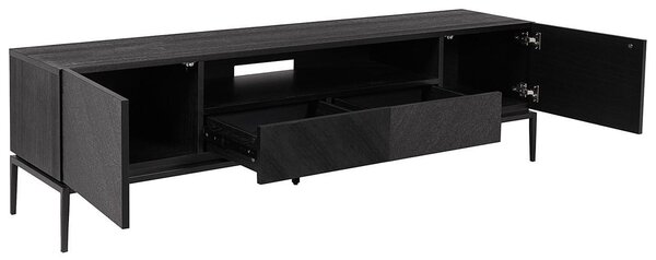 NÍZKÁ KOMODA, černá, 180/50/40 cm home24 - Černé komody, Online Only