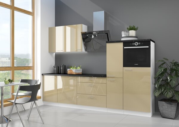 Kuchyňská linka LARA cappuccino + sestava: 270 cm