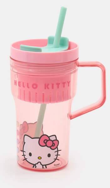 Sinsay - Hrnek s uchem a brčkem Hello Kitty - vícebarevná