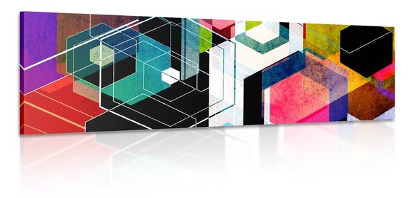 Obraz pestrobarevný geometrický ornament