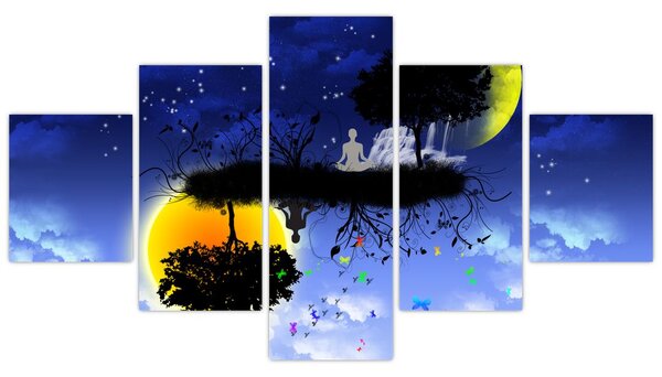 Obraz - Reflekce rovnováhy (125x70 cm)
