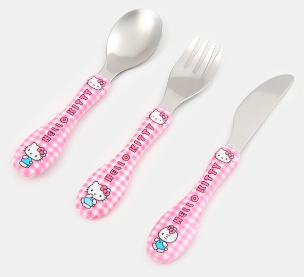 Sinsay - Sada příborů 3 baleni Hello Kitty - růžová