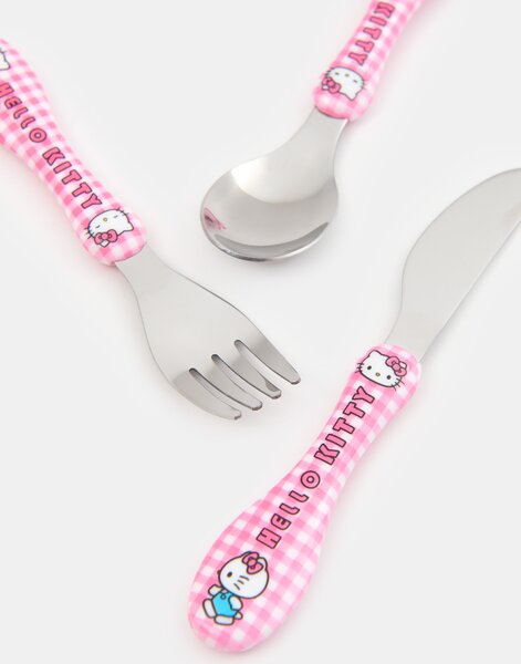 Sinsay - Sada příborů 3 baleni Hello Kitty - růžová