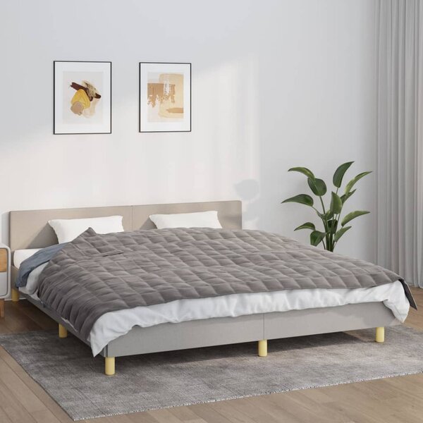 Zátěžová deka šedá 155 x 220 cm 7 kg textil