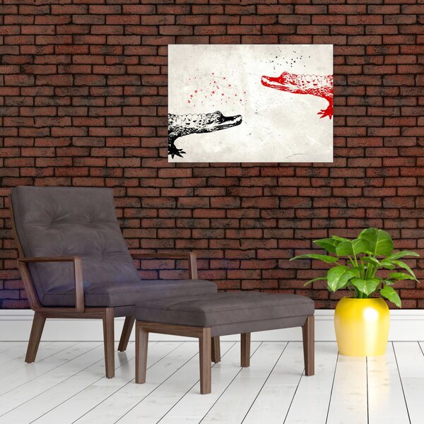 Obraz - Krokodýli (70x50 cm)