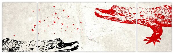 Obraz - Krokodýli (170x50 cm)
