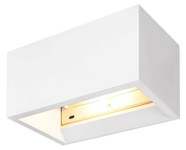 BIG WHITE SLV PLASTRA QT-DE12 WL vnitřní nástěnné svítidlo, bílé 1002238