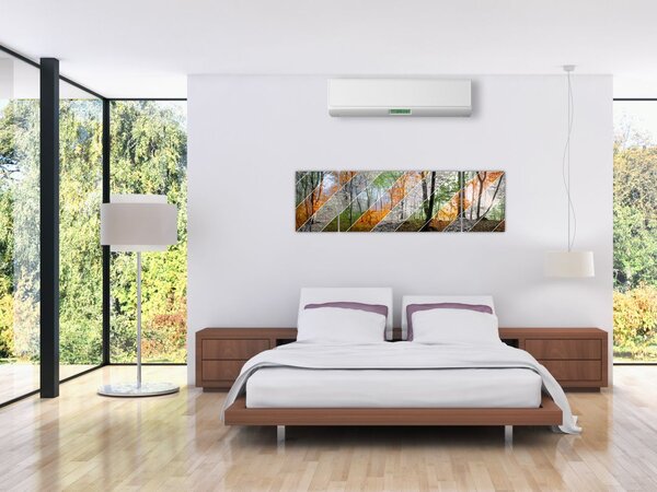 Obraz - Střídání ročních období (170x50 cm)