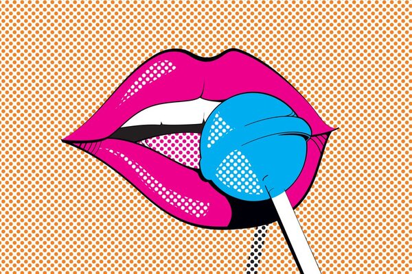 Obraz pop art lízátko