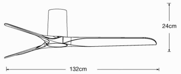 Lucci air 21610149 - Stropní ventilátor LONDO černá + dálkové ovládání