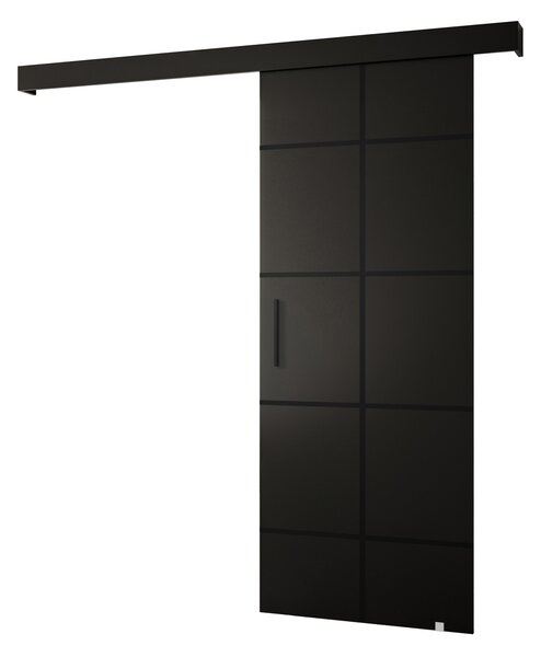 Posuvné dveře 90 cm Sharlene III (černá matná + černá matná + černá). 1043717