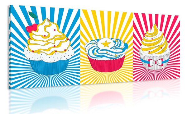 Obraz pop art cupcakes