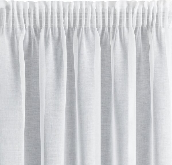 ZÁCLONA NA PÁSCE LANA 350X150 CM BÍLÁ