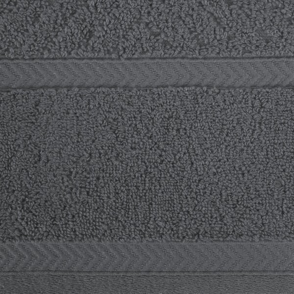 BAVLNĚNÝ RUČNÍK KALIA5 50X90 CM TMAVĚŠEDÁ