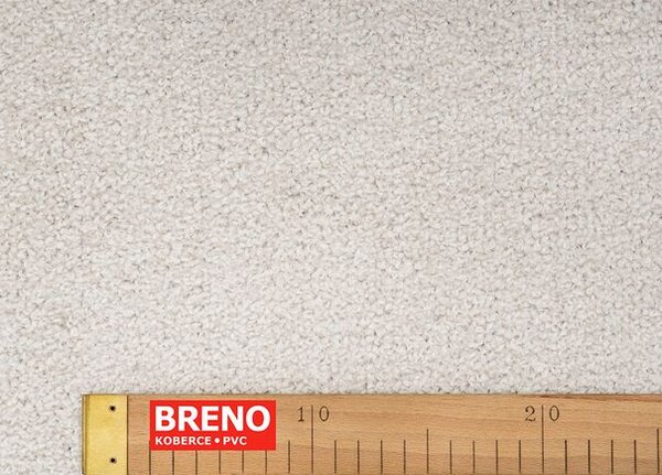 Breno Metrážový koberec PARTY 130 - bílý, šíře 400 cm, Bílá