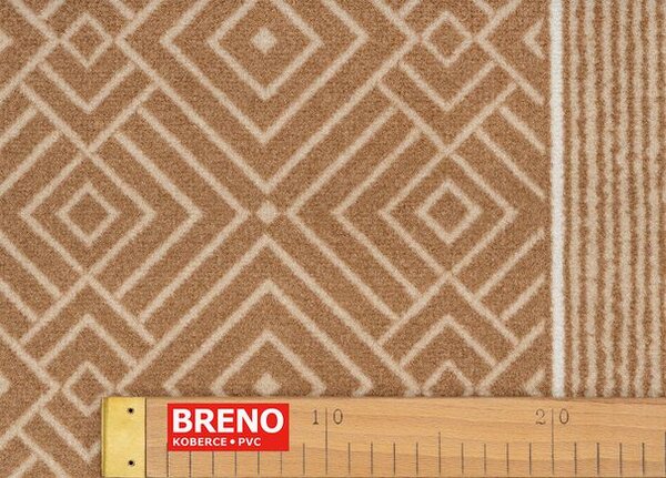 Breno Běhoun TESSERA 33 - světle hnědý, šíře 67 cm, Hnědá