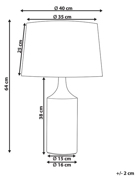 Stolní lampa CALVAS Keramika Pestrá